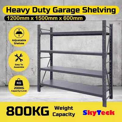 1.2M*1.5M Storage Shelves Garage Warehouse Rack Shelving Steel 800KG metro 5