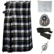 5-Piece Men's Dress Gordon Tartan Kilt Set - 8-Yard Scottish Tartan Kilt Deal
