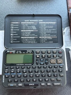 Sharp Personal Organizer YO-100 New, in presentation wallet & box