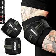 DMoose Fitness Elbow Wraps for Weightlifting, Bench Press, Cross Training & Powerlifting for Men and Women - 40" Nylon (Pair) Elbow Straps - Increases Stability of Joints and Support Injury Recovery