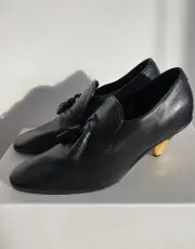 Old Celine by Phoebe Philo Leather tassels Loafers Heels Shoes Size 38.5 $980