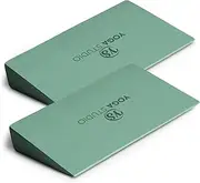 Yoga Studio EVA Yoga Wedge Blocks - 2 Pack (Pair) | Slant Board Twin Pack | Calf Stretcher | Lightweight EVA Foam | Mini Half Wedges | Non Slip Yoga Wedge for Wrists and Hands