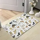 Dog Pets Cute Animals Door Mat Welcome Doormat17"x30" for EntranceFront Porch...