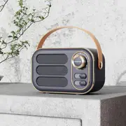 Portable Retro Bluetooth 5.0 Speaker - HIFI Sound, Multi-Function with TF Card, USB & AUX Input(Purple)