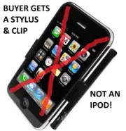 New Ten-1 brand POGO Stylus & clip for the Ipod Touch 2nd Generation 8GB-64GB