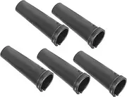 FONDOTIN 5pcs Heavy Duty Garden Hoe Handle Connectors Replacement Iron Ferrules for Wood Handles Steel Tube Fittings for Weeding Tools and Rakes Enhanced Grip Design Wear Resistant Material