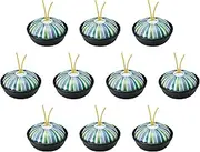 Set of 10, Tokusa Pattern Kaiseki Pot (Medium) 5.9 x 3.1 inches (15 x 8 cm) | Kaiseki Nabe, Reinforced Lid, Open Fire, Setomonohonpo