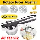 Potato Ricer Potato Masher Vegetable Fruit Press w/3 Discs Potato Ricer Masher