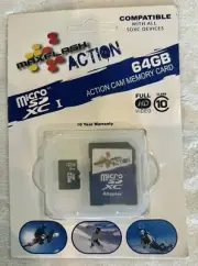 64GB MaxFlash ACTION-Micro SD XC I- Action Cam memory Card-Full HD video