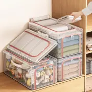Multi Compartment Wardrobe Clothes Storage Box Foldable Clothing Storage Box