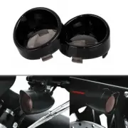 Fits For Harley Heritage Softail FLSTF Smkoed Lens Visor Turn Signal Light Cover