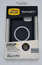 OtterBox Symmetry+ Series Case MagSafe for iPhone 14 Plus Color Clear/ Black