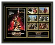 CONAN THE BARBARIAN (1982) ARNOLD SCHWARZENEGGER SIGNED L/E FRAMED MEMORABILIA