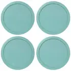 Replacement Lid for Pyrex 7-CUP Storage Cover 7.5" 7402-PC TURQUOISE (4-Pack)
