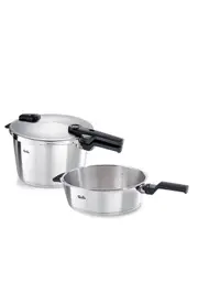 Fissler Vitaquick Premium Pressure Cooker Set and Glass Lid