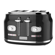 Westinghouse Retro Series 4 Slice Toaster (Black)