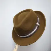Borges&Scott Alpaca Doyle Wool Felt Hat 7-1/2"(60cm)Handmade Fedora Gentleman