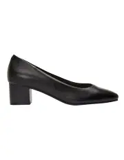 [Easy Steps] Gamma Black Glove Heeled Shoes