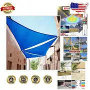 Breathable 190 GSM Blue Sun Shade Sail Canopy - 3- , Custom Sizes