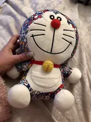 Uniqlo DORAEMON X Takashi Murakami japan soft Toy Stuffed Cat 10'' LIMITED Rare