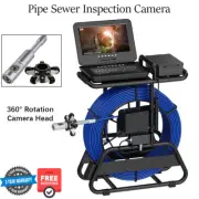 Sewer Camera 10'' 1080P HD Screen Drain Camera with 360° Rotation Camera Head