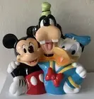 Rare Westland Disney Best Friends Mickey Goofy Donald Cookie Jar