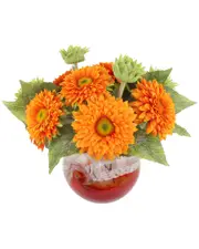 Creative Displays Sunflowers Arranged in Glass Vase
