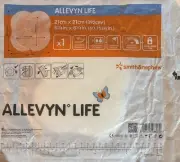 Smith & Nephew Allevyn Life Dressings 66801070 8 1/4" x 8 1/4" Lot of 2 Exp 2025