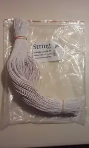 Cotton Tag String, Pre-Cut to 12-inch Lengths, White (LMS-2501) - Bag of 1,000