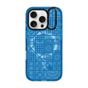 iPhone 16 Pro Impact Ring Stand Case MagSafe Compatible FRAME BLUE