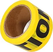 Hohopeti Caution Tape Non Adhesive Warning Barrier Tape for Hazardous Areas with Text for Construction Sites Property Line Marking and Safety Signage