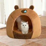 Cat Bed Pet Bed House Soft Non-slip Washable Crate Cute Pet House Nest for Pet