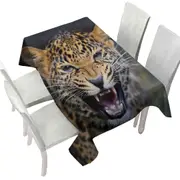 Cool and Scary Wildlife Cheetah Tablecloth