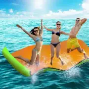 Swimming Pool Floating Mat Tear Resistant Built In Mesh Interlayer Lightweight