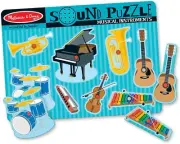 Melissa & Doug - Musical Instruments Sound Puzzle - 8 Pieces