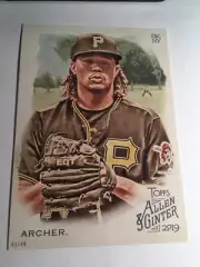 2019 Topps Allen & Ginter Jumbo 5x7 Chris Archer Pirates 85 05/49