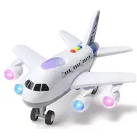 在飛比找PChome24h購物優惠-【孩子國】炫光音樂模型飛機 /滑行客機~會講故事