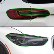 Fits BMW X5 2019-2023 Tail Head Light Precut Smoked PPF Tint Headlight Film (for: BMW)