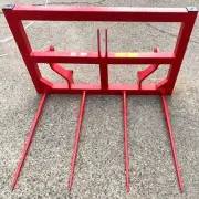Tractor Bale Spear Hay Tine Attachment with Euro Quick Hitch In Stock Sydney