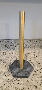 Paper Towel Stand Holder black grey stone gold Handles Kitchen napkin Roll Rack