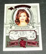2018 Benchwarmer DESSIE MITCHESON Hot For Teacher LUNCH MONEY Red Foil #1/1 Sexy