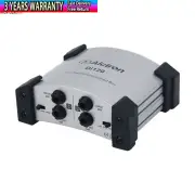 Alctron DI120 Silver 2 Channel Passive Direct DI Box for Electric Guitar Mixer