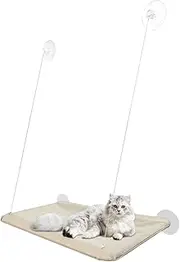 Cat Window Bed - Cat Lounger Bed, Window Sill Cat Bed | Space Saving Safety Cat Window Shelves, Cat Removable Mat Bed Suction Cups Easy Install Stylish Cat Furniture For Cats Napping