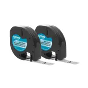 DYMO LetraTag PlasTape Clear Pack of 2