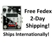 New Electro-Harmonix EHX Pitch Fork + Plus Pitch Shifter Guitar Effects Pedal