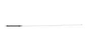 PROCOMM - 36" Tall Half Breed Black Base Load CB Antenna with Stainless Steel