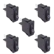 5 x On-Off Rectangle Rocker Switch SPST
