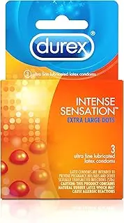 Durex Intense Sensation Condom, 3 Count