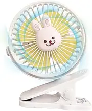 Ungtyb Stroller Fan Clip, Sleeping Fan Kids, Car Seat Ventilator with Adjustable Speed and Flexible Neck for Cribs, Strollers, Car Seats, or Student Beds, 6.5 x 5 x 4.53 Inches