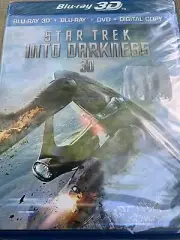STAR TREK INTO DARKNESS (Blu-ray 3D + 2D + DVD) NEW